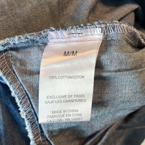 Denim Off Shoulder Romper M - Picture 8 of 8